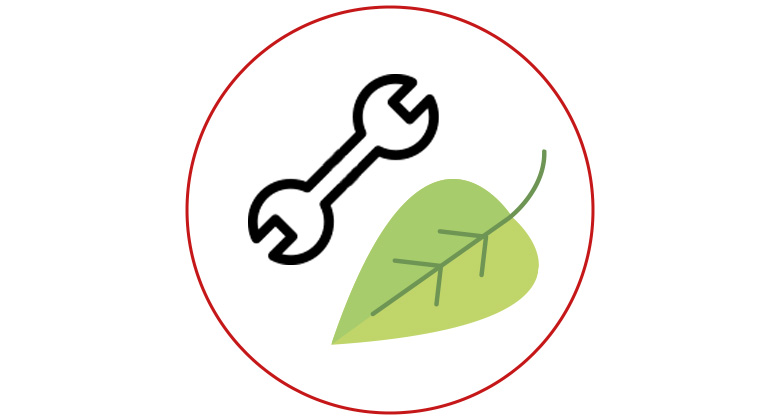 Symbol für Reparierbarkeit