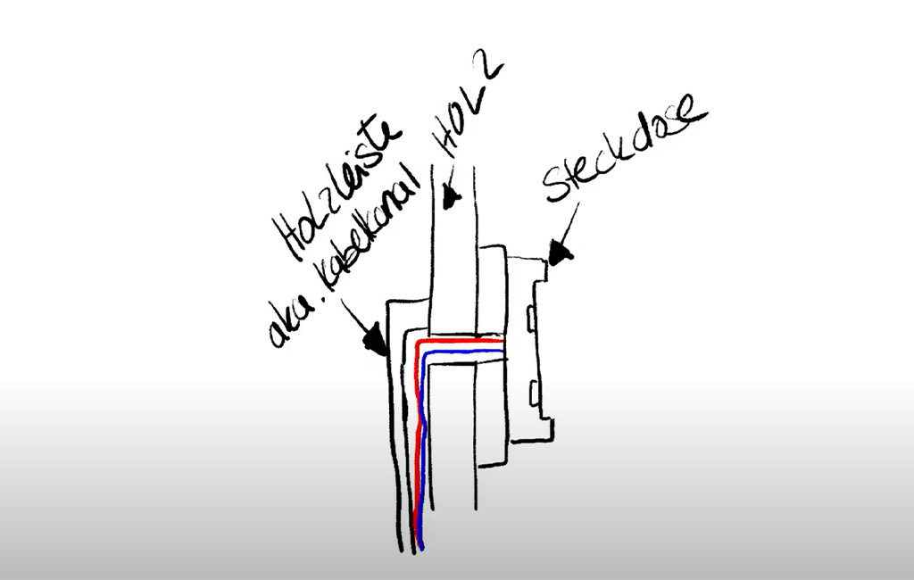 A drawing with wiring layout illustrates the socket installation in the wooden beach chair.