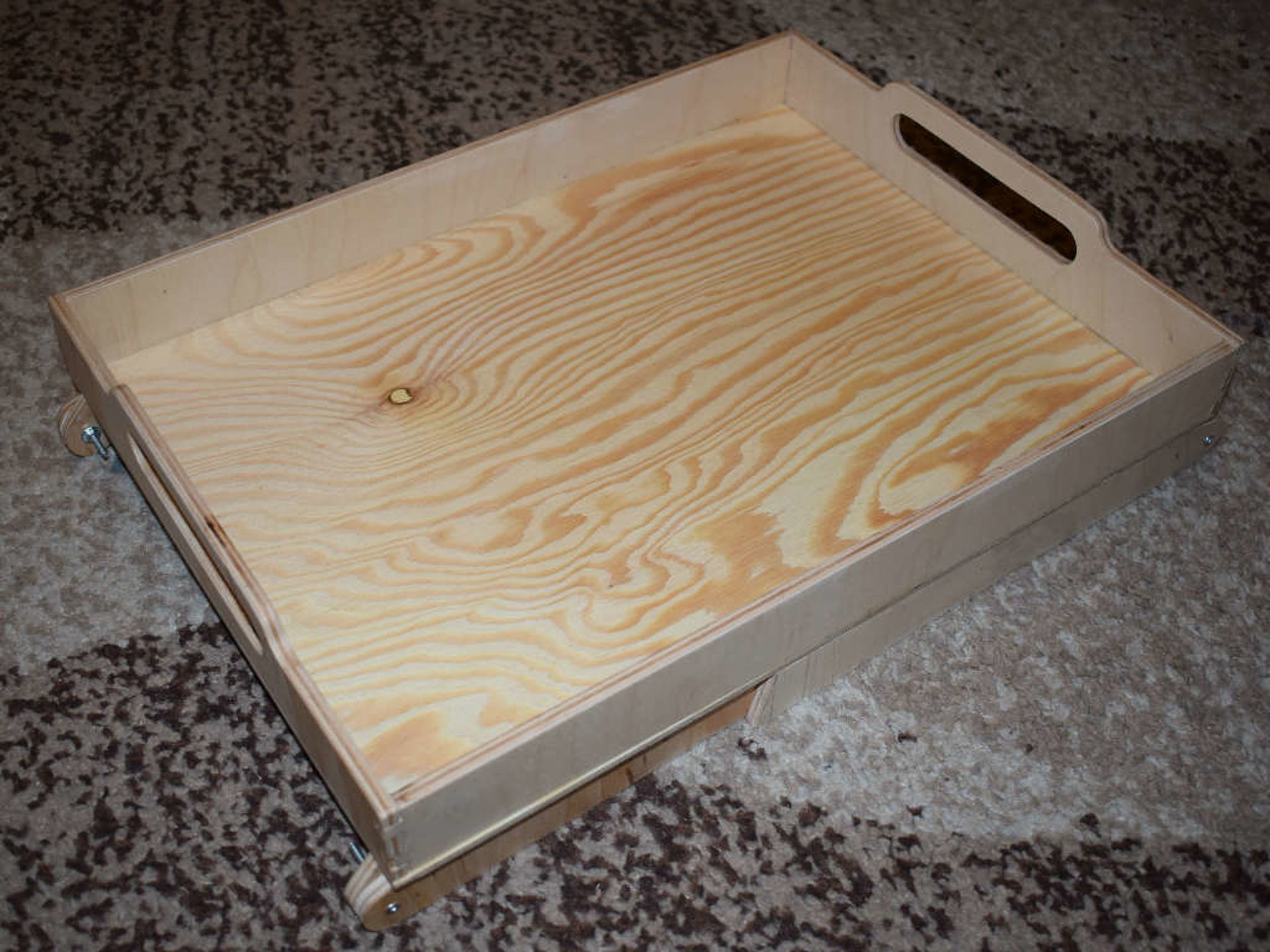 The finished breakfast tray. The finished breakfast tray.