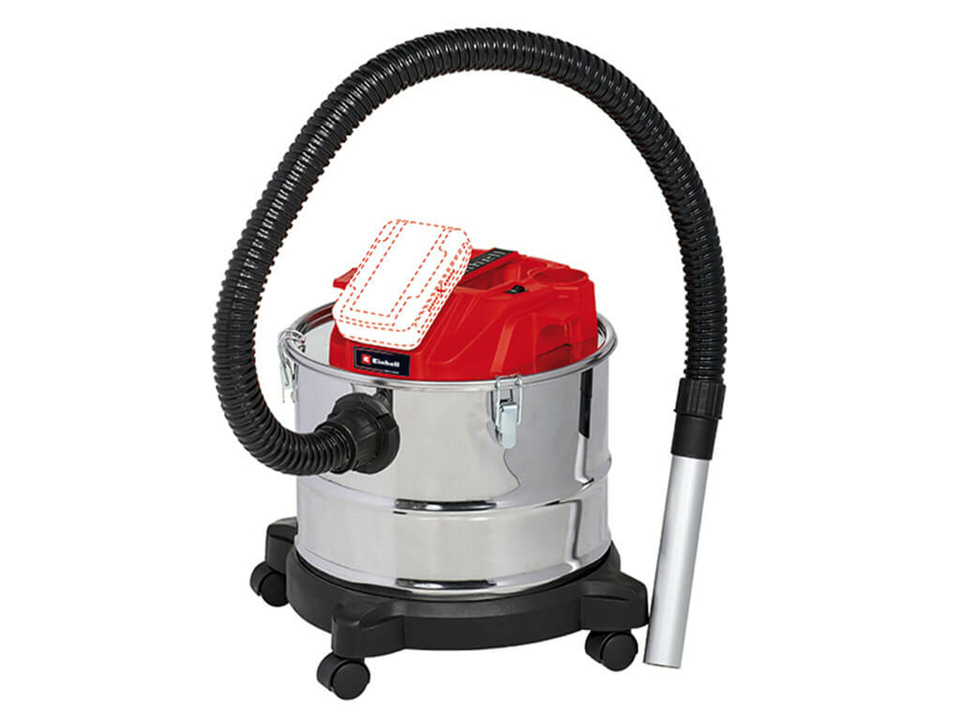The compact Einhell cordless ash vacuum cleaner TE-AV 18/15 Li C-Solo without Power X-Change battery