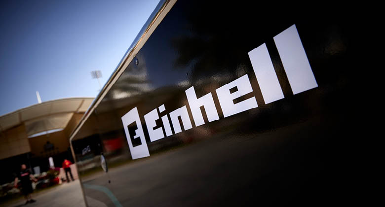 Einhell Logo auf Werkzeug Box