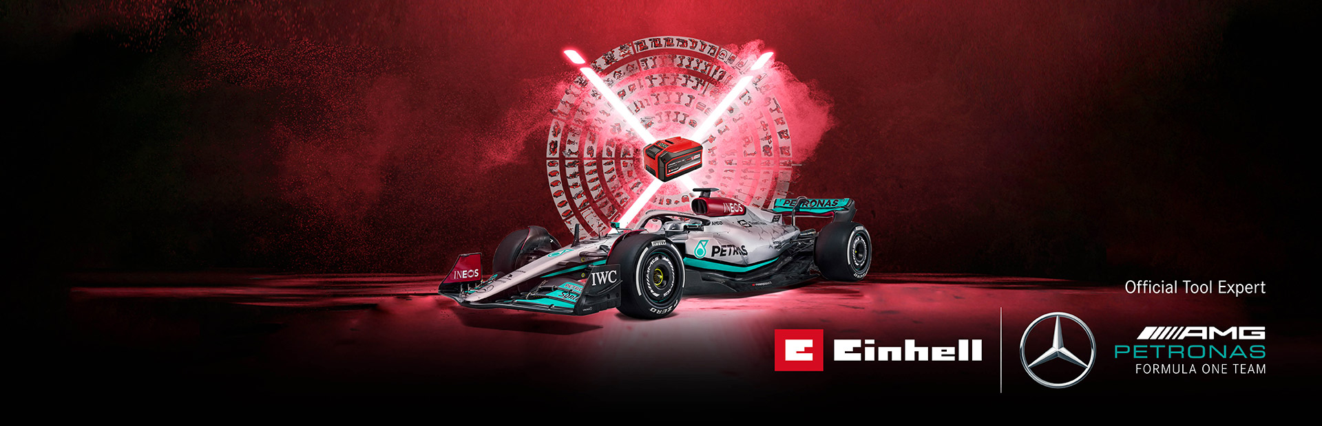 Einhell is a partner of Petronas F1 team