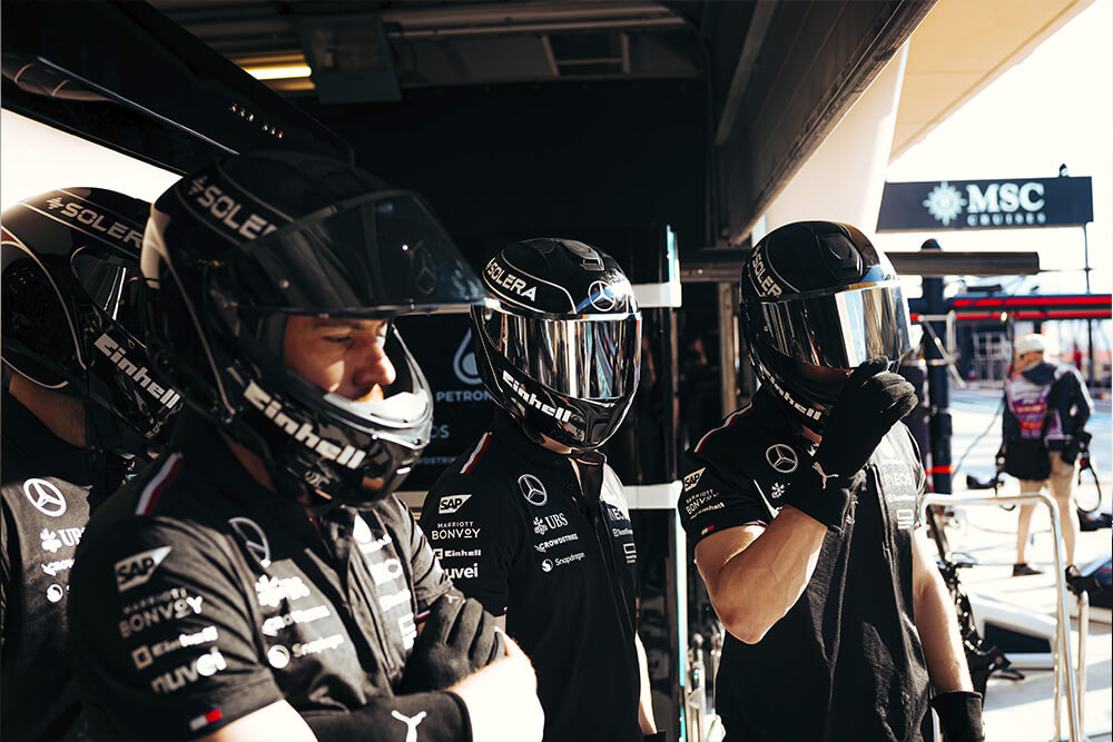 Mechanic of the Formula 1 Mercedes Team.