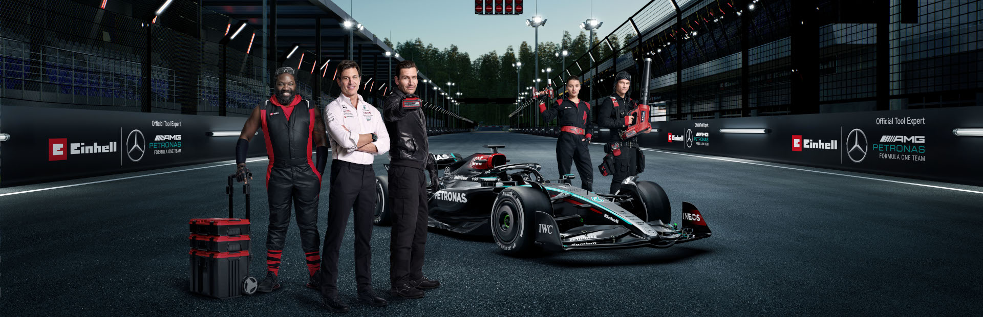 The Einhell E-Team mission for Mercedes-AMG PETRONAS F1 Team Einhell.at