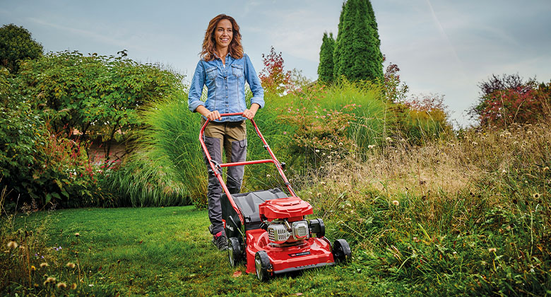 Large petrol mower deals