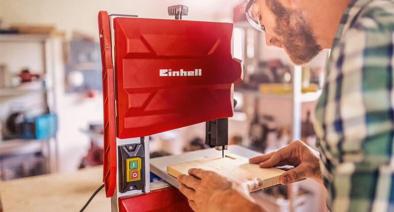 band saw in use
