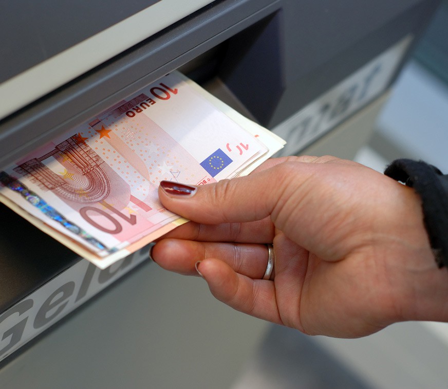 receiving money