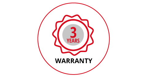Symbol for a 3-year guarantee